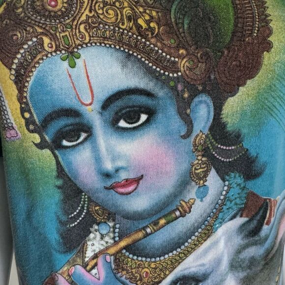 Vintage 90’s Hindu Goddess Bold All Over Print Tee - Picture 4 of 6